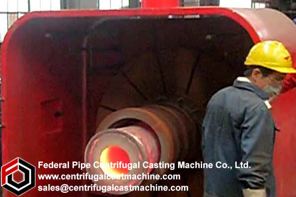 Horizontal drum Centrifugal casting machine