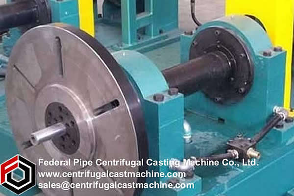 Vertical centrifugal casting machine with vertical structure